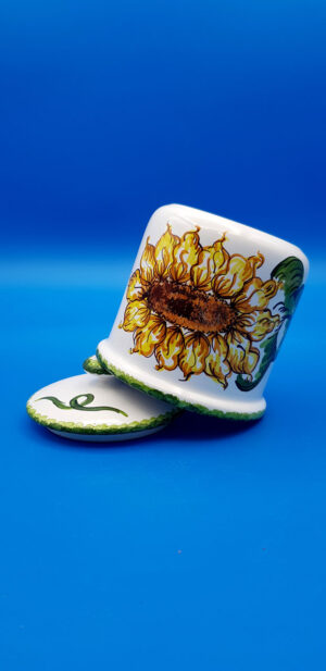 Barattolo sale pepe zucchero girasole
