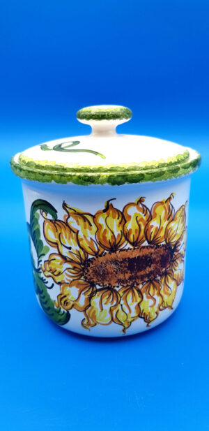 Barattolo sale pepe zucchero girasole