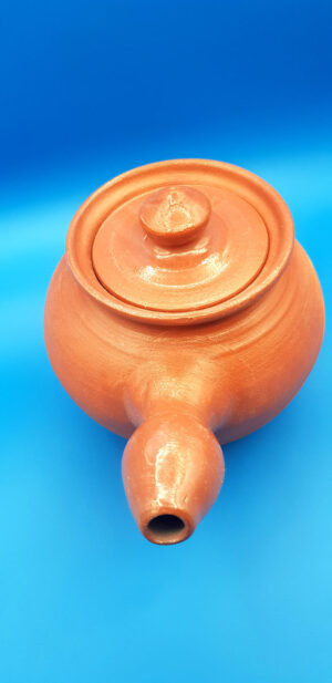 Cuocipatate da camino in terracotta
