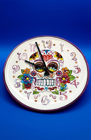 Orologio teschio arte moderna