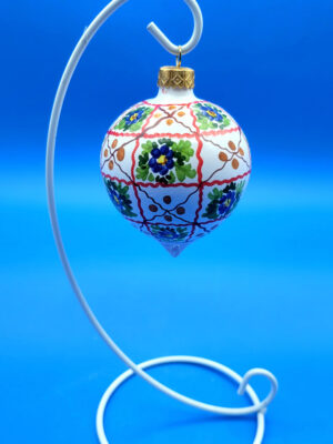 Palla di Natale Reticolata Fiorita