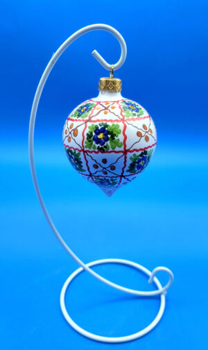 Palla di Natale Reticolata Fiorita