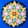 Piatto fiore arte moderna