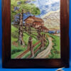 quadro-paesaggio-di-montagna-cornice-legno-pregiato_01 Quadro paesaggio di montagna cornice legno pregiato