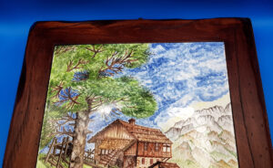 quadro-paesaggio-di-montagna-cornice-legno-pregiato_05 Quadro paesaggio di montagna cornice legno pregiato
