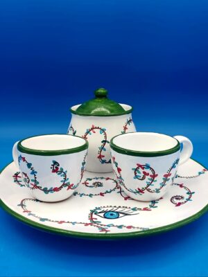 Servizio caffè Diamond eye 2 tazzine + zuccheriera
