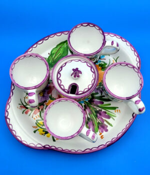 Servizio caffè Fioraccio viola