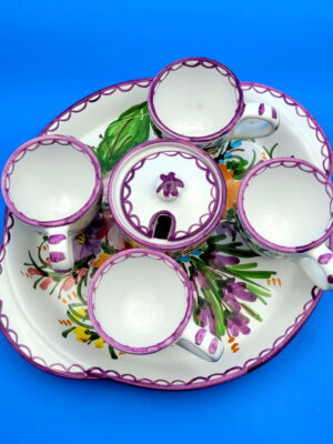 Servizio caffè Fioraccio viola