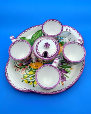 Servizio caffè Fioraccio viola