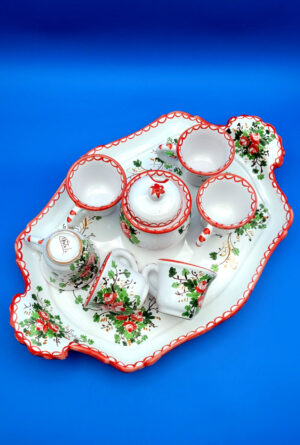 Servizio caffè Rosaspina rosso