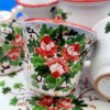 Servizio caffè Rosaspina rosso