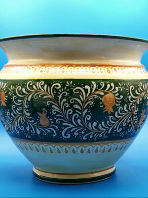 vaso-per-piante-graffiato-verde_01 Vaso per piante graffiato verde